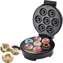 Sokany SK-327 Donut Maker – 7 Mini Donuts, 1000W, Non-Stick, Black