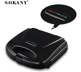 Sokany SK-128 Electric Waffle Maker – Emoji & Smiley Face Plates, 750W, Kids Design