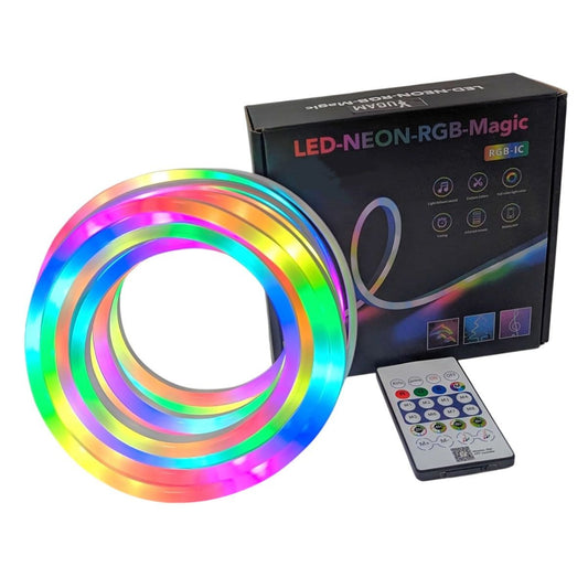 Flexible LED Neon RGB Colourful Strip Rope Light – 5 Meters with Remote